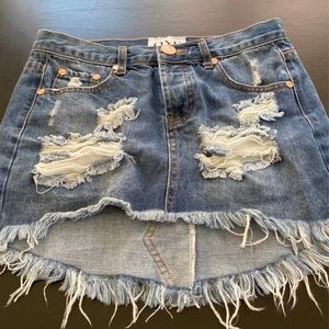 One Teaspoon Denim Skirt